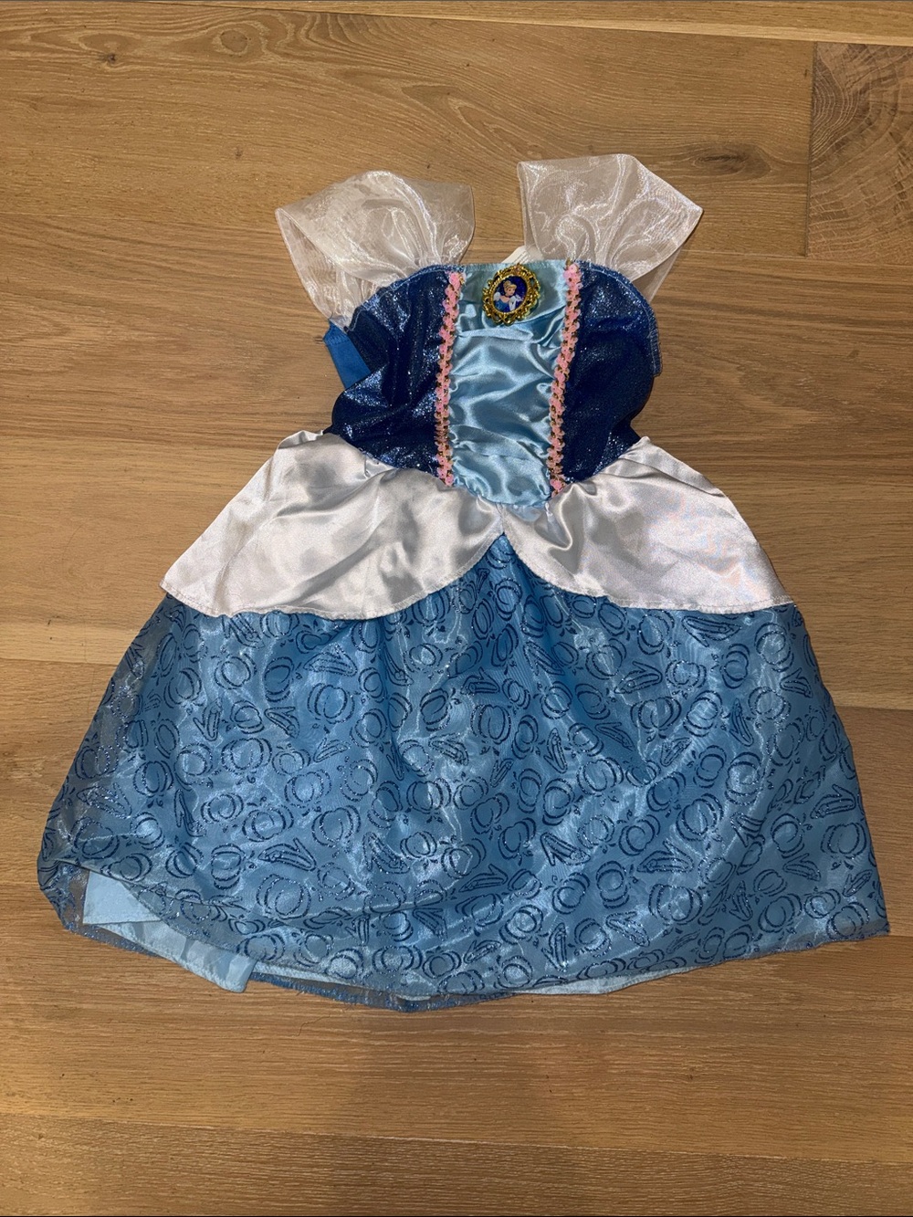 NWOT Disney Cinderella Girls Costume Dress size 4-6x